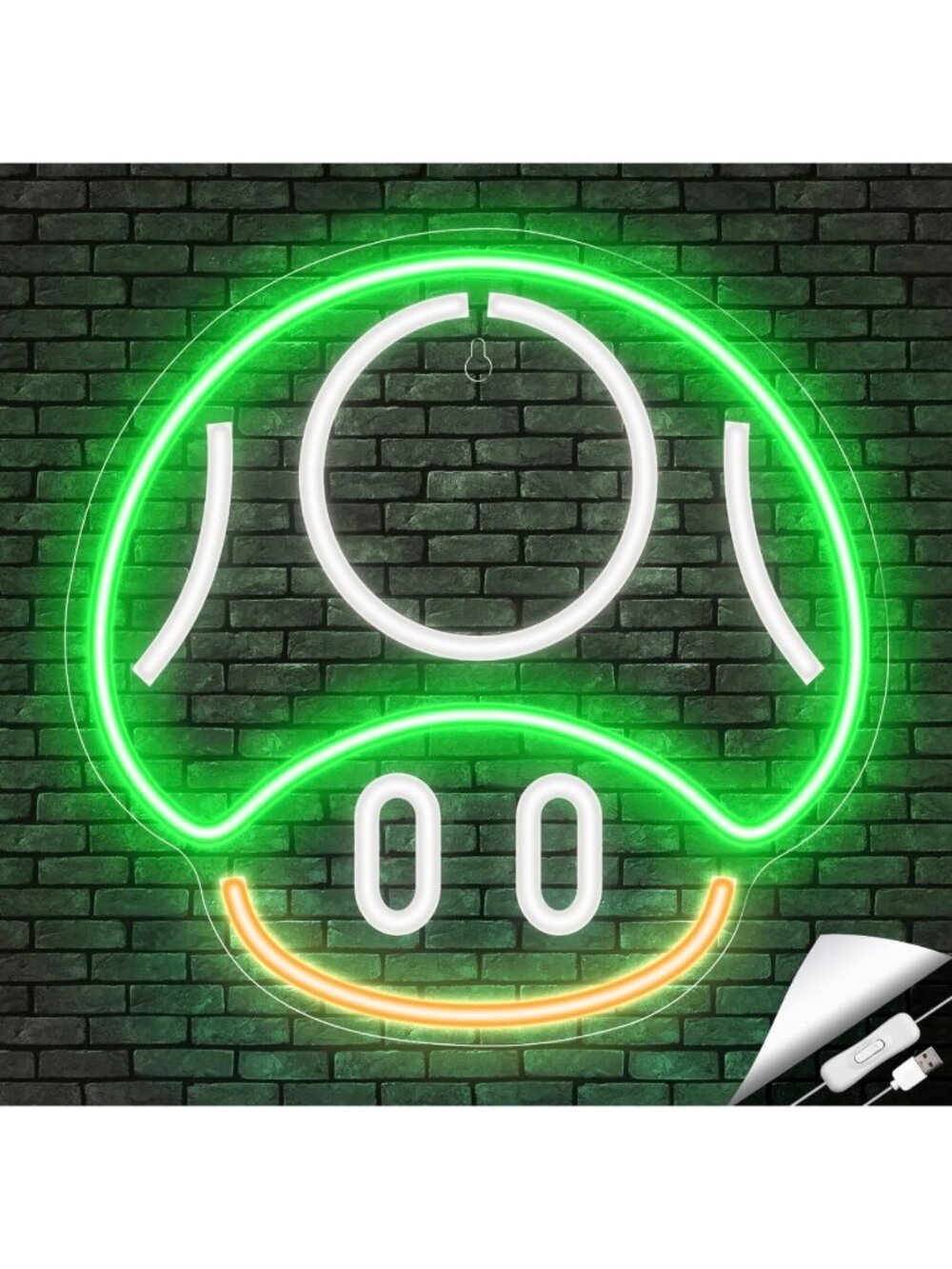 Gaming Neon Sign Mushroom Neon Sign USB Powered Mushroom Neon Sign Gaming Neon